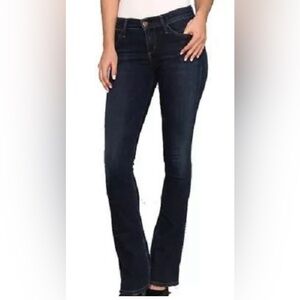 NWOT AGolde flare jeans in dark blue wash - Style Juliette